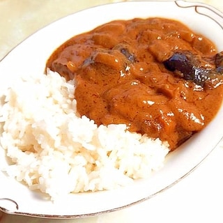 スパイシー？茄子とチキンのココナツミルクカレー♪